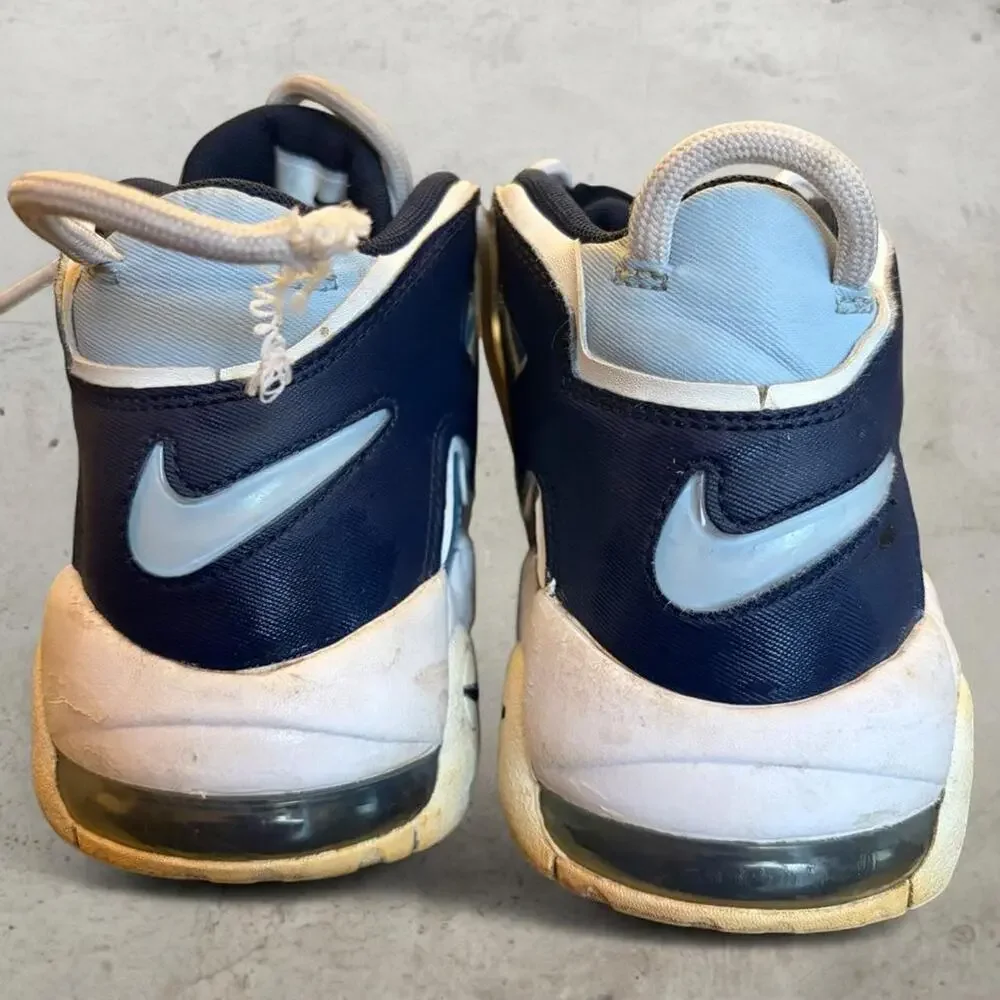 Nike Air More Uptempo Denim Blue Shoes Youth 6.5Y 415082-404